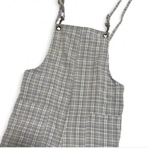 Plaid Overall Short romper